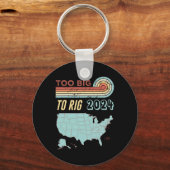 Groot naar Rig Gezegde Trump 2024 Grappig Trump Qu Sleutelhanger (Voorkant)