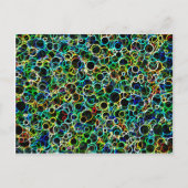 Groot neon cirkels Briefkaart (Voorkant)