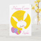 Groot nicht Happy Paasgeel Kaart (Gele Bloem)