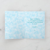 Groot nichtje 9e blauwe fee verjaardag kaart (Binnen)