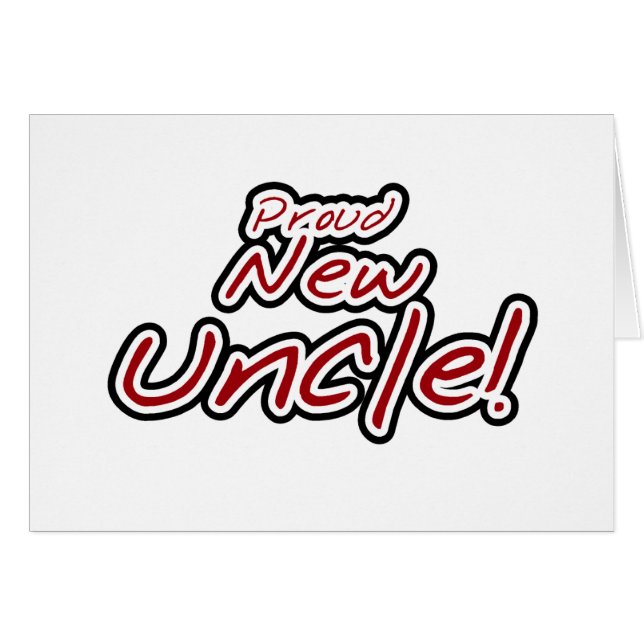 Groot nieuw oom - rode en zwarte tekst (Voorkant Horizontaal)