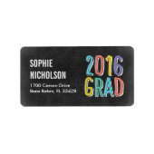 Groot Nieuws Afstuderen Adresetiketten - Krijt Etiket (Voorkant)