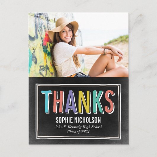 Groot nieuws Afstuderen Dank u Briefkaart (Voorkant)