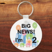 Groot nieuws Circus 2e verjaardag T-shirts en gesc Sleutelhanger (Voorkant)