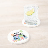 Groot nieuws Circus 2e verjaardag T-shirts en gesc Zandsteen Onderzetter (Zijkant)