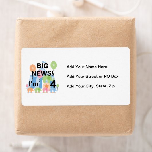 Groot Nieuws Circus 4e Verjaardag T shirten en ges Etiket (Insitu)