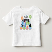 Groot Nieuws Circus 4e Verjaardag T shirten en ges Kinder Shirts (Voorkant)