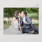 Groot nieuws Trouwaankondiging - Wit Aankondigingskaart (Voorkant)