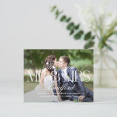 Groot nieuws Trouwaankondiging - Wit Aankondigingskaart (Staand voorkant)