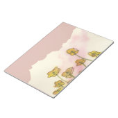 Groot notitieblok met gele papavers (Schuin)