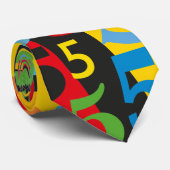 Groot nummer 5 Stropdas voor 50e of 55e verjaardag (Opgerold)