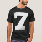 Groot nummer 7 ballon sportnummers t-shirt (Voorkant)