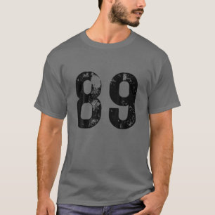 Groot nummer 89 voor 'Birthday 80' Negen-Pop Merch T-shirt