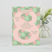 Groot nummer 8 Girl's 8e verjaardag Kaart (Staand voorkant)