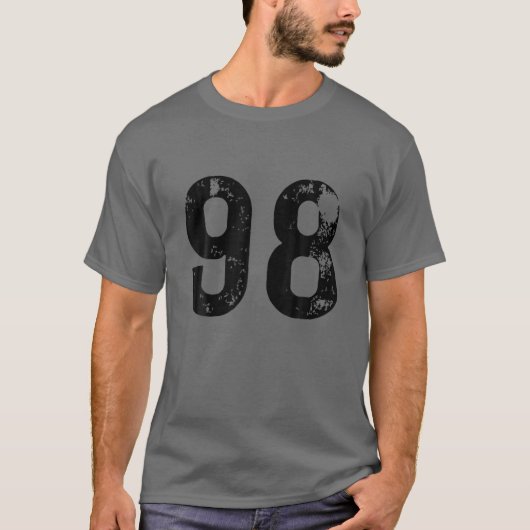 Groot nummer 98 voor 98-98-00-Pop Merc T-shirt (Voorkant)