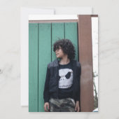 Groot nummer 9 Negen foto 9e verjaardagsfeestje Kaart (Achterkant)