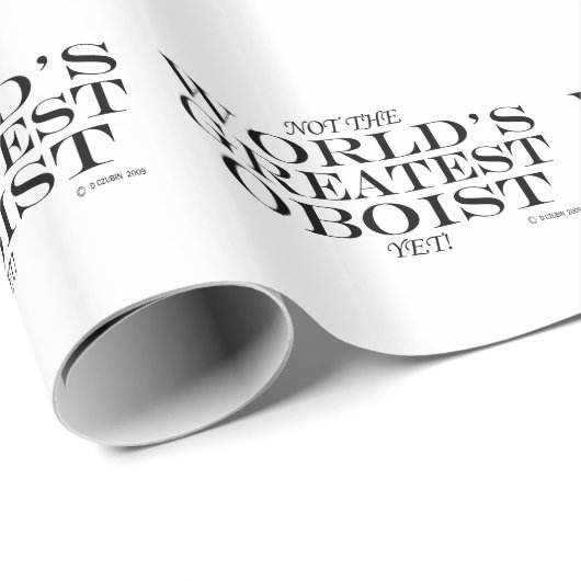 Groot oboïst, maar cadeaupapier (Rol Hoek)