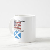 Groot om 100% Amerikaan van de Schotse afkomst te  Koffiemok (Voorkant links)