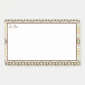 Groot om het bericht in bruin te plaatsen post-it® notes (Voorkant)