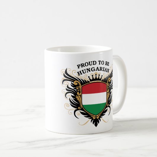 Groot om Hongaars te worden Koffiemok (Voorkant rechts)