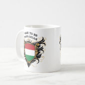 Groot om Hongaars te worden Koffiemok (Voorkant links)