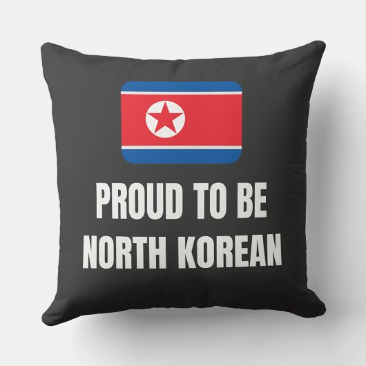 Groot om Noord-Koreaans te zijn Kussen (Achterkant)
