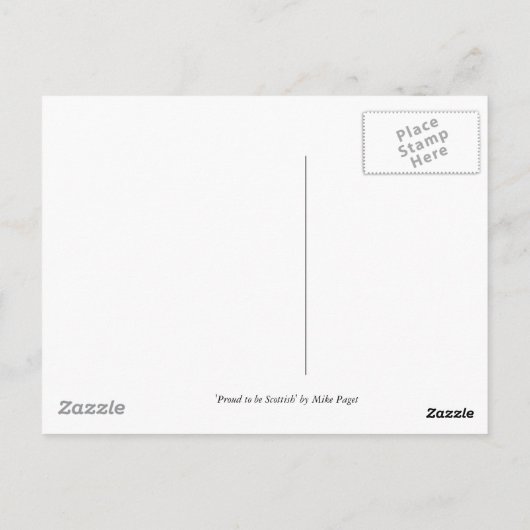 Groot om Schots te worden Briefkaart (Achterkant)