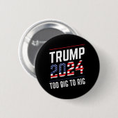 Groot om Trump te manipuleren 2024 Ronde Button 5,7 Cm (Voorkant /achterkant)