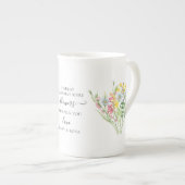 Groot Oma Gedicht  Wildflower Boeket Porselein Kop (Voorkant rechts)