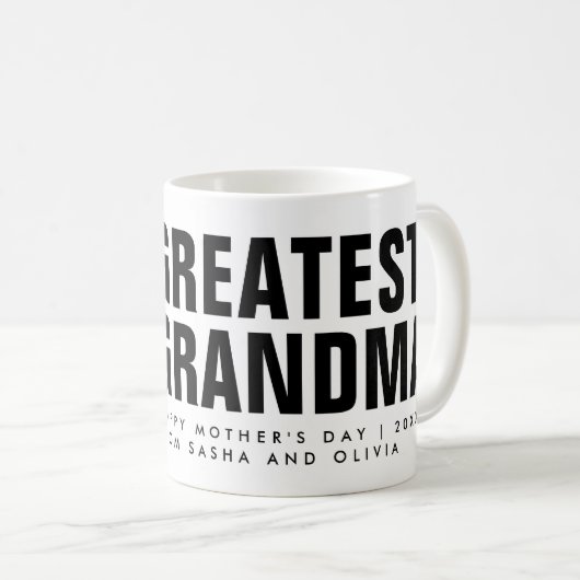 Groot. Oma. Moederdag Photo Coffee-Mok Koffiemok (Voorkant rechts)