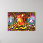 Groot omwikkeld canvas De magische boom (Voorkant)