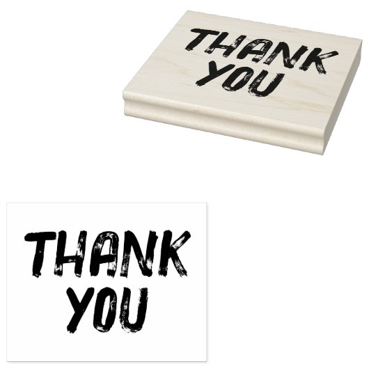 Groot Onderdruk Dank u Rubberstempel (Gestempeld)