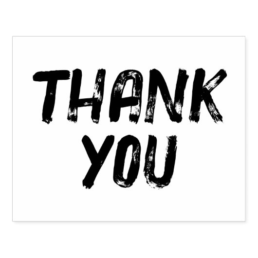 Groot Onderdruk Dank u Rubberstempel (Afrduk)