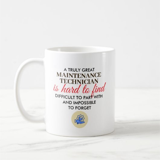 Groot Onderhoudstechnicus Gepersonaliseerd Naam Ca Koffiemok (Links)