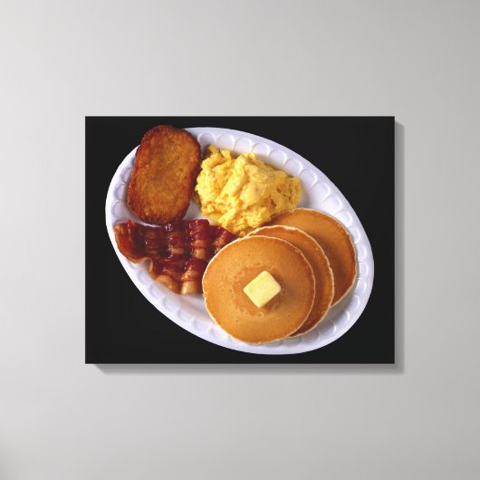 Groot ontbijt canvas afdruk (Voorkant)