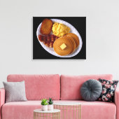Groot ontbijt canvas afdruk (Insitu (Woonkamer))