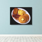 Groot ontbijt canvas afdruk (Insitu (Houten vloer))