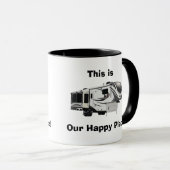 Groot ontwerp, eendimensionaal 5e wielontwerp mok (Voorkant rechts)