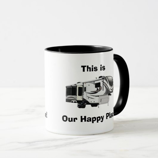 Groot ontwerp, eendimensionaal 5e wielontwerp mok (Voorkant rechts)