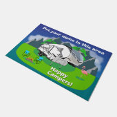 Groot ontwerp Reflectie 28bh Design Happy Campers Deurmat (Schuin)