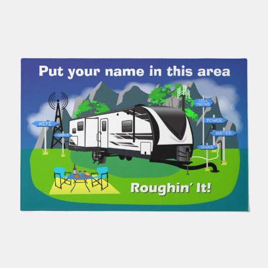 Groot ontwerp Stel je voor: 2670MK Design Roughin' Deurmat (Voorkant)