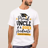 Groot Oom 2022 afstuderen zwarte gouden pet naam T-shirt (Voorkant)