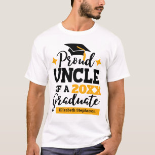 Groot Oom 2022 afstuderen zwarte gouden pet naam T-shirt
