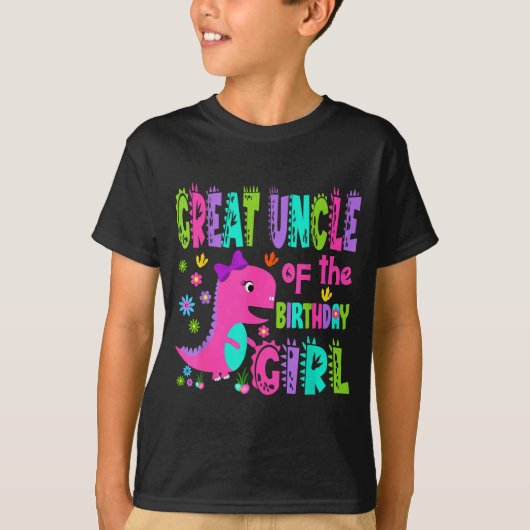 Groot-oom van de jarige saurus rex t-shirt (Voorkant)