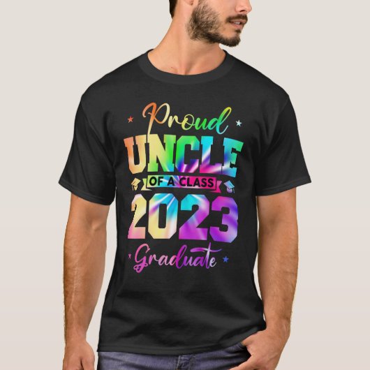 Groot oom van een 2023 Afstuderen 23-jarige famili T-shirt (Voorkant)
