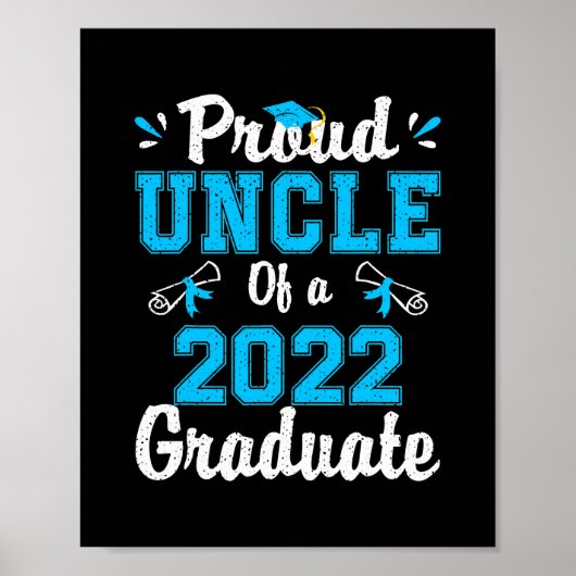 Groot oom van een klasse van 2022 afstuderen senio poster (Voorkant)
