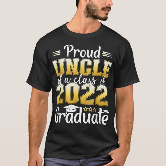 Groot oom van een klasse van 2022 Afstuderen senio T-shirt (Voorkant)