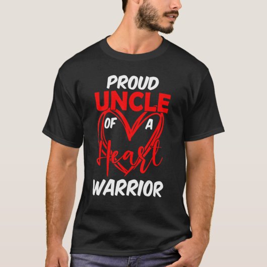 Groot oom van een Warrior CHD Awareness T-shirt (Voorkant)