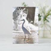 Groot op de kaart van de strandnota (Staand voorkant)