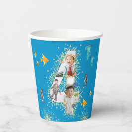 Groot op de vierde plaats onder het Zee, geboorted Papieren Bekers